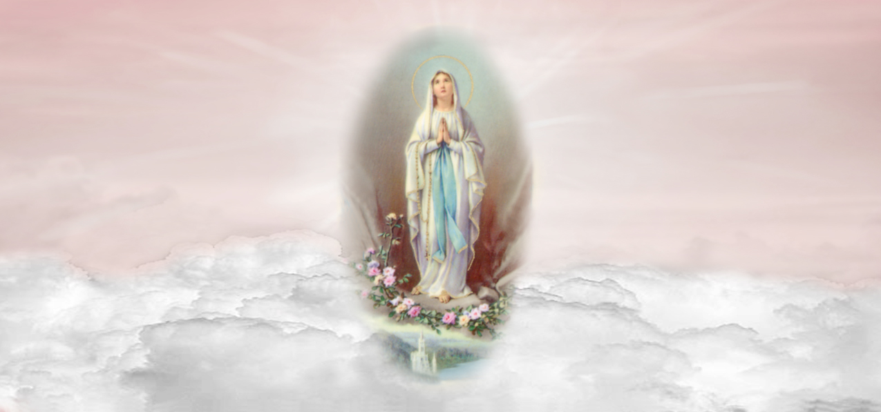 Lady of Lourdes Clouds Pink